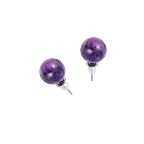 Ametiszt fülbevaló 1-es