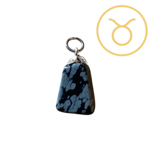 Bika - obszidián medál