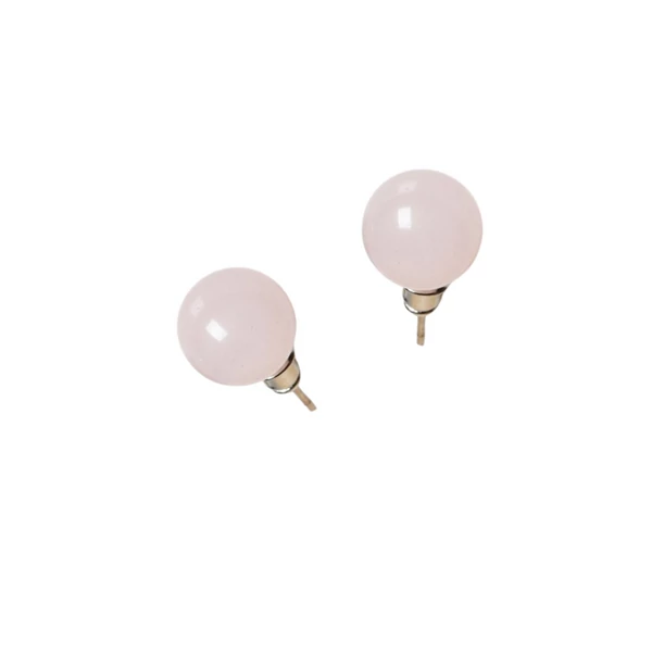 Rózsakvarc fülbevaló 1-es