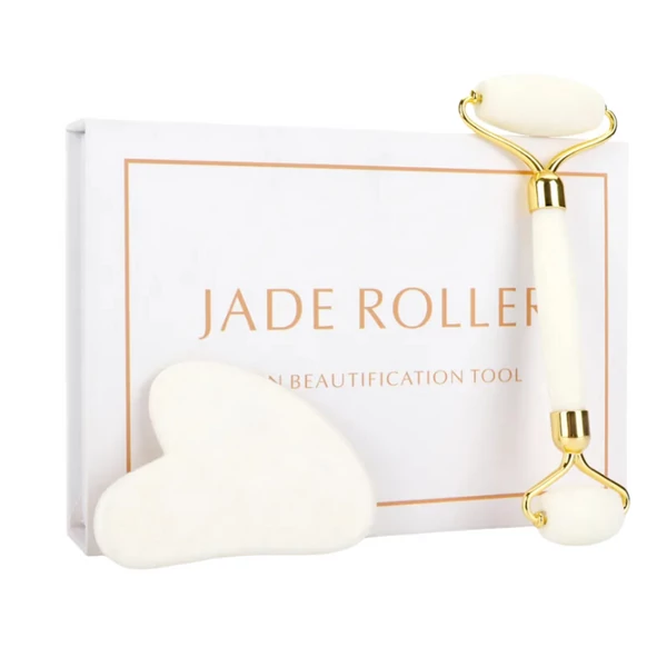 Tejkvarc arc-és Gua-sha masszírozó szett