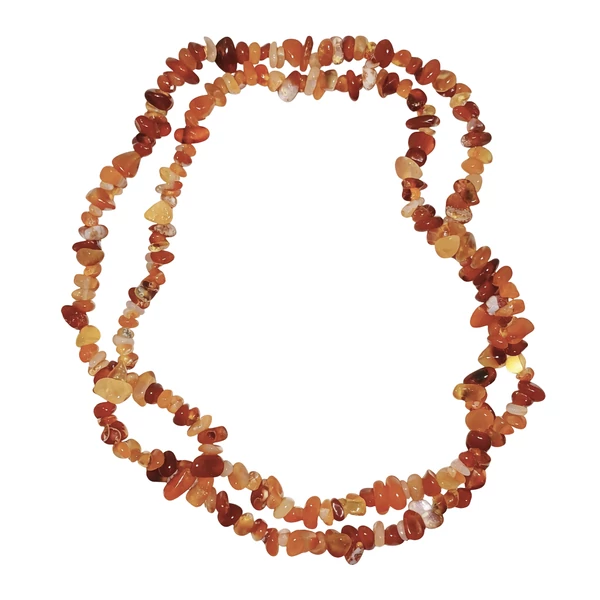 Karneol nyaklánc 90 cm-es