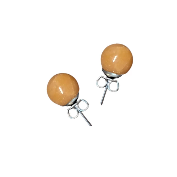 Narancs karneol fülbevaló 1-es