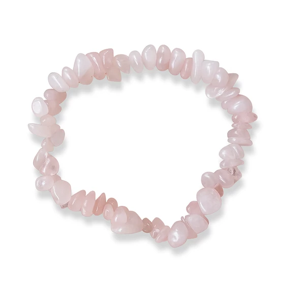 Rózsakvarc karkötő