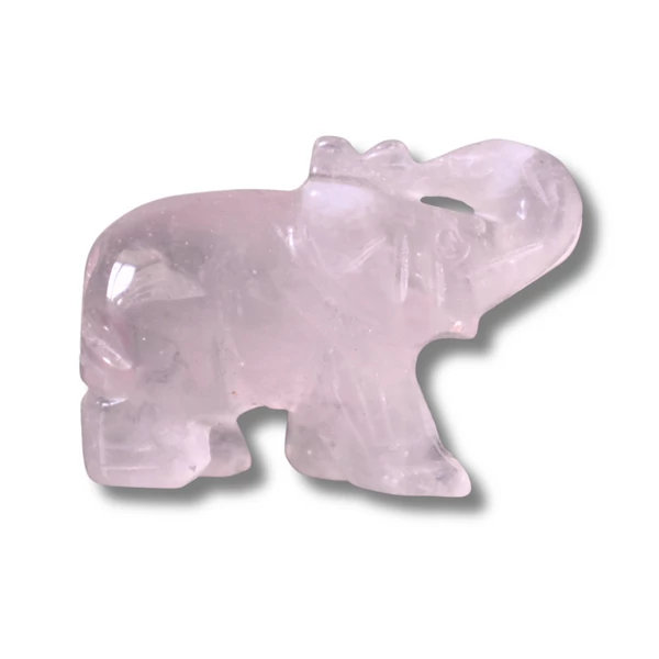 Rózsakvarc elefánt