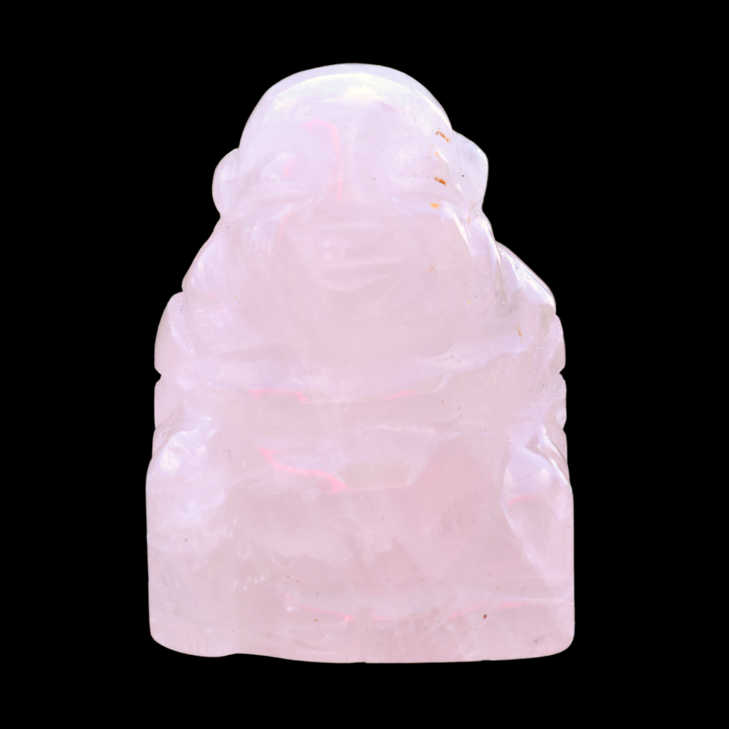 Rózsakvarc Buddha